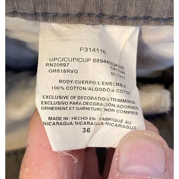 Dickies Men's Work Shorts Size 36 Rip Stop Gray Cotton Casual Wear With STAINS - Picture 4 of 10